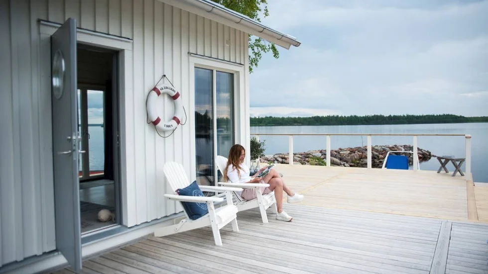 Vackert i Kalix. Madelene Bodlund stortrivs i villan intill havet. "Det finns otroligt fina, attraktiva lägen i Kalix skärgård", säger hon.
