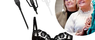 Guldklimpens första april-lansering – en bh där du laddar mobilen: "Sitter ett microchip i bh:n som värms upp av kroppen"