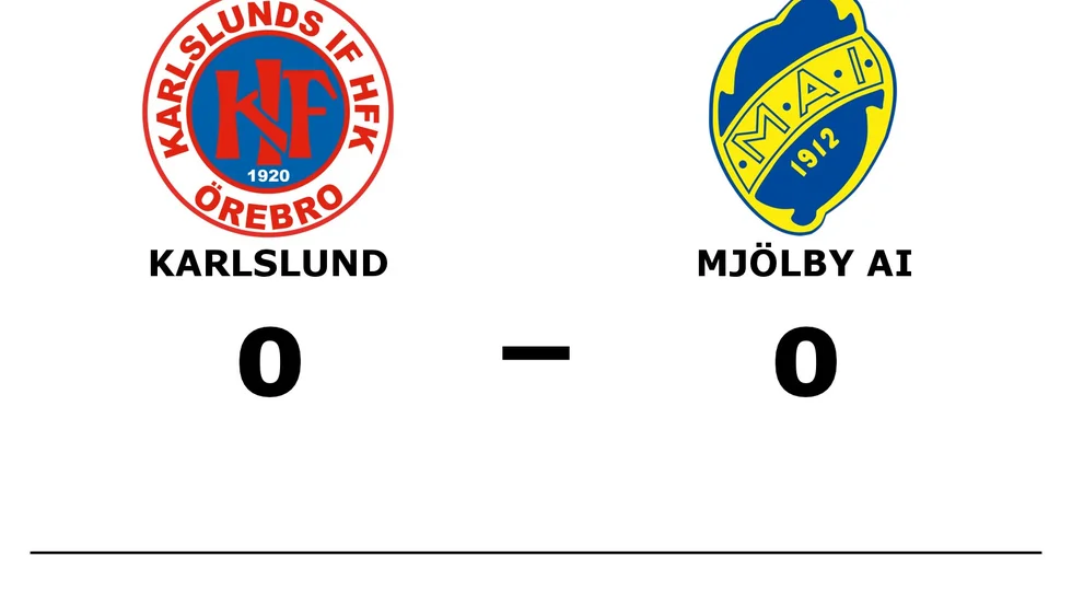 Karlslunds IF FK spelade lika mot Mjölby AI FF