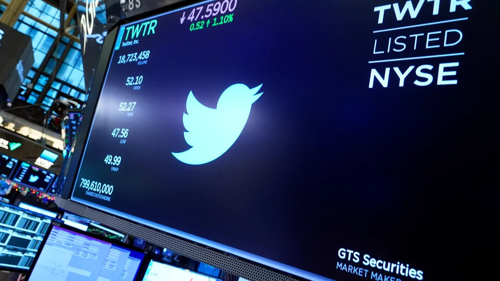 Twitter rusade på New York-börsen. Arkivbild.