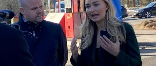 Ebba Busch kom till Qstar-macken i Enköping och gjorde inrikespolitiskt utspel