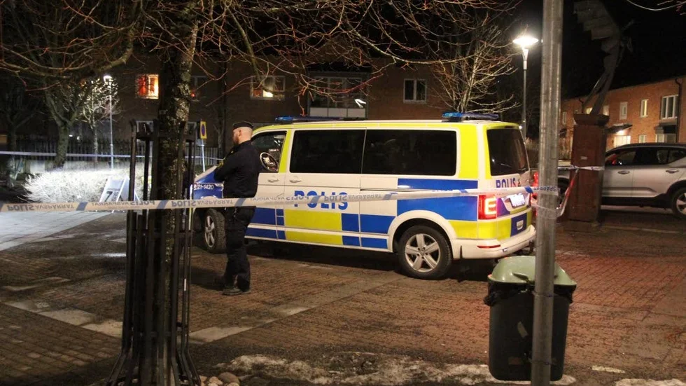 En man avlossade ett skott under ett rånförsök mot en livsmedelsbutik i Sävja.