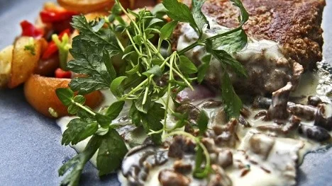 Blanda gärna olika svampar till sås eller stuvning. Kombinationen svamp och hemlagade färsbiffar är ren delikatessen.