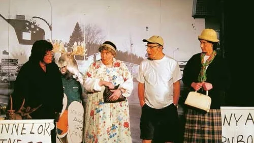 Flera sketcher lockade fram skratt och inlevelsen var det inget fel på. Foto: Anders Holm