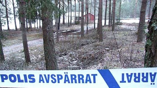 Enligt rättsläkarens utlåtande i går så levde personerna i bilen innan branden började. Foto: Lars-Göran Bexell