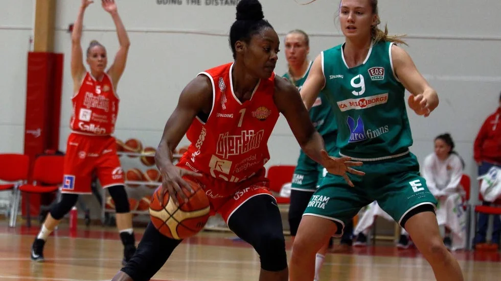 Shereen Sutherland gjorde 13 poäng mot Telge.