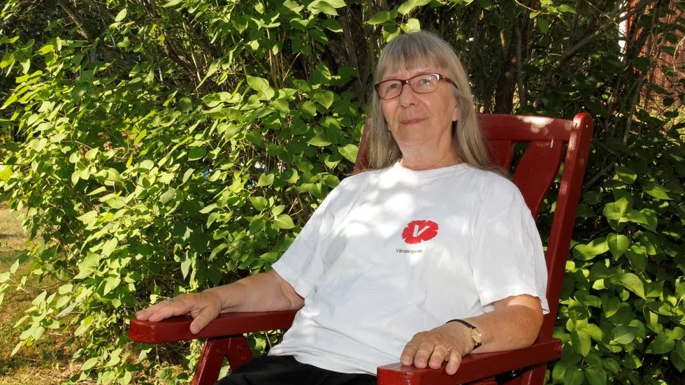 Vänsterpartiets förstanamn på kommunlistan,  Britta Dalved.