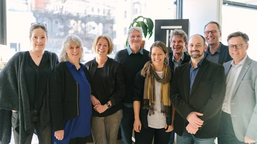 Ulrika Westerstrand, Eva RantaEskola, Johanna Frelin, Greger Wolter, Sandra Åhlén, Henrik Lehman, Owjan Pourmetrahi, Martin Karlsson, och Jörgen Orback är glada över fusionen mellan Werket Arkitekter och Tengbom.