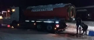Frusna rör stoppade vattnet