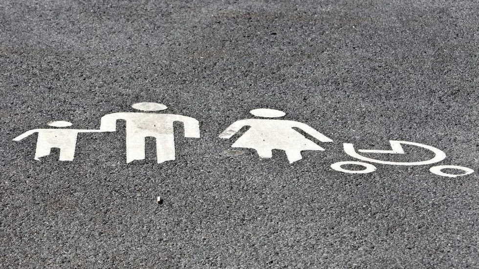 Familjeparkering utanför IKEA
