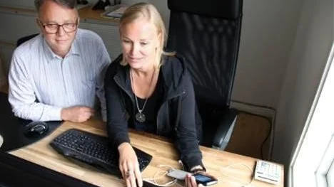 Lars-Göran B Karlsen och Regina Birkehorn.