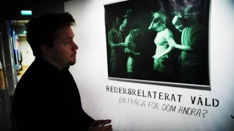 Jesper Magnusson på Fredens hus på Uppsala Slott.