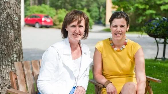 Nilla Tjälldén, verksamhetschef i Stockholm, och Kajsa Lindner ordförande i Uppsala.