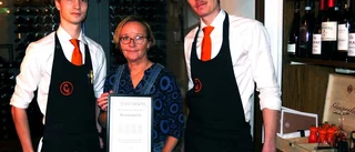 Restaurang CG äras med vindiplom