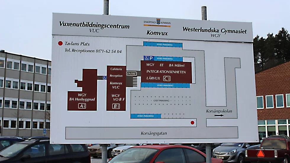 Läcka. Stängt idag på grund av vattenläcka.
