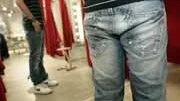 Slitna jeans skördar liv.