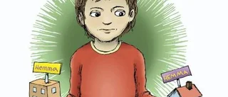 Olle, 12, byter hem varannan vecka