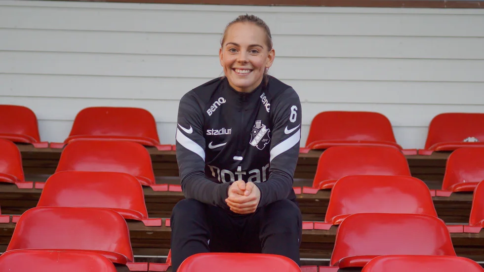 Agnes Nyberg trivs på sin nya hemmaplan. 