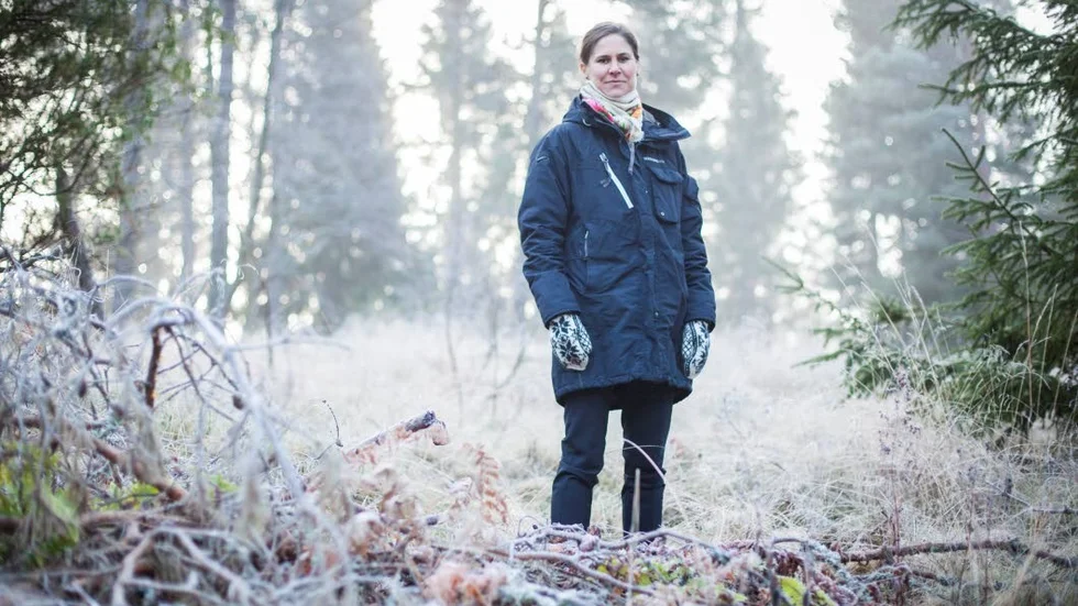 Ordförande. Johanna Sandahl, Svenska Naturskyddsföreningen, svarar på en tidigare insändare.