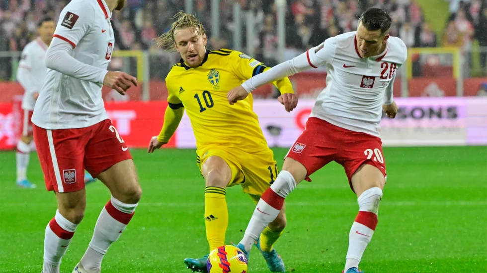 Emil Forsberg kämpar för att hitta ett svenskt kvitteringsmål.