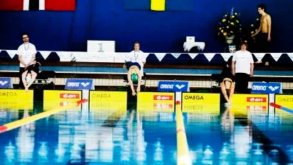 Emma Svensson (på mittenbanan) jagar en EM-plats