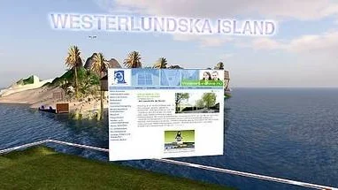 Westerlundska gymnasiet satsar på att bygga en egen virtuell ö.