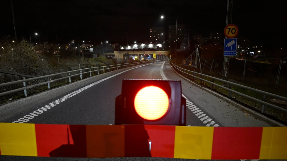 Södra länken stängdes av under lång tid på torsdagen vilket gav omfattande trafikstörningar. Arkivbild.
