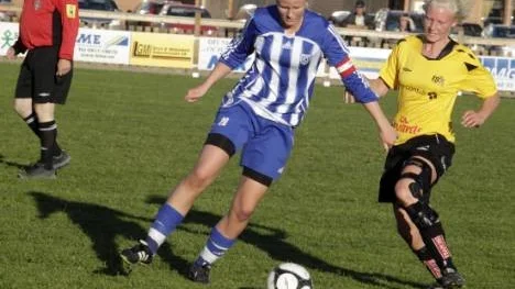 Regina Lidström gjorde en fin insats som mittback.