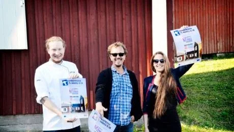 REDO. Johan Thingvall, Anders Alm och Elin Alexandra Sundström ser fram emot lördagens kyrkbyfest.