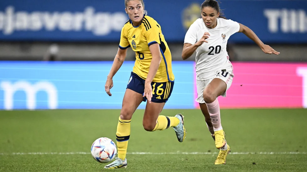 Filippa Angeldahl blev målskytt direkt mot Frankrike.