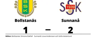 Sunnanå vann på bortaplan mot Bollstanäs