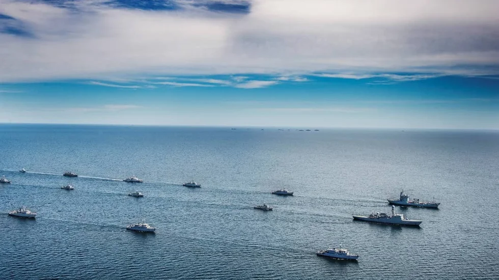Sammövning. Sverige övar försvar av Baltikum med Nato.