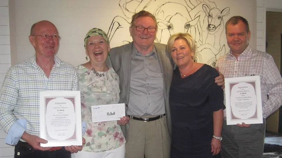 Från vänster: Kurt och Pia Hulkoff, Allan Letho, Lisbeth och Anders Borg