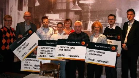Sparbanken Nord delade ut 155 000 kronor under fredagen. Sju föreningar från Piteå kommun fick dela på pengarna.