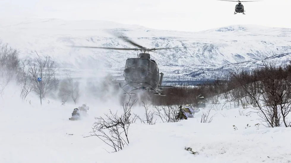 Samband? Den ryska larmövningen kan ha samband med den norska övningen Joint Viking. Här en bild från den övningen i Finnmark, fylket som gränsar till Ryssland.