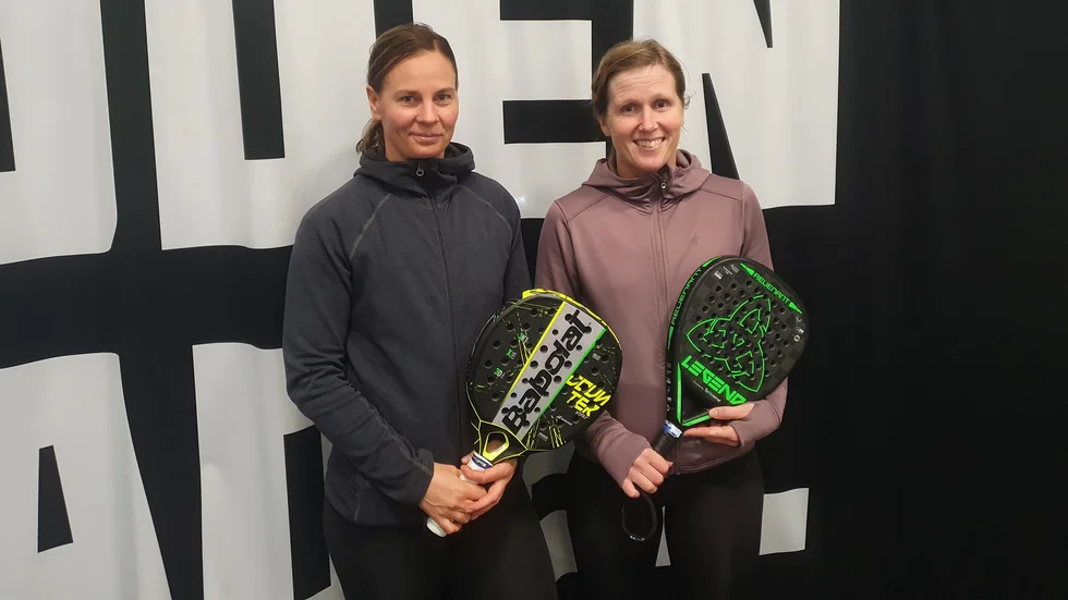 B-Klassvinnarna Maria Andersson och Sara Ekman.