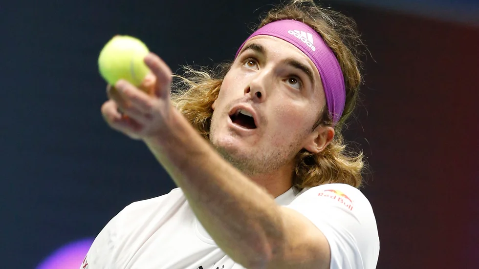 Greklands världsfemma Stefanos Tsitsipas ska spela Stockholm Open. Arkivbild.