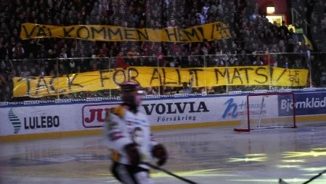 Så här såg det ut i Oktober när Mats Lavander återvände till Coop Arena med Brynäs.