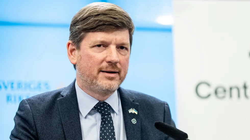 Centerpartiets Martin Ådahl, ekonomisk-politisk talesperson, ser gärna att hans parti får finansministerrollen i en eventuell regering tillsammans med Socialdemokraterna. Arkivbild.