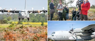 BILDER+TV: Se Herculesplanen landa på Brorakan • Gotländska soldater bekämpade "fienden" i stora övningen