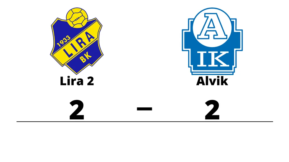 Lira BK 2 spelade lika mot Alviks IK