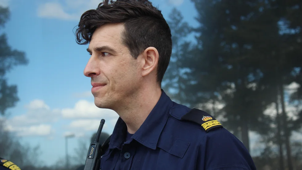 Viktor Haglind, gruppchef på områdespolisen, berättar att polisen kommer vara mer i Ankarsrum framöver. 