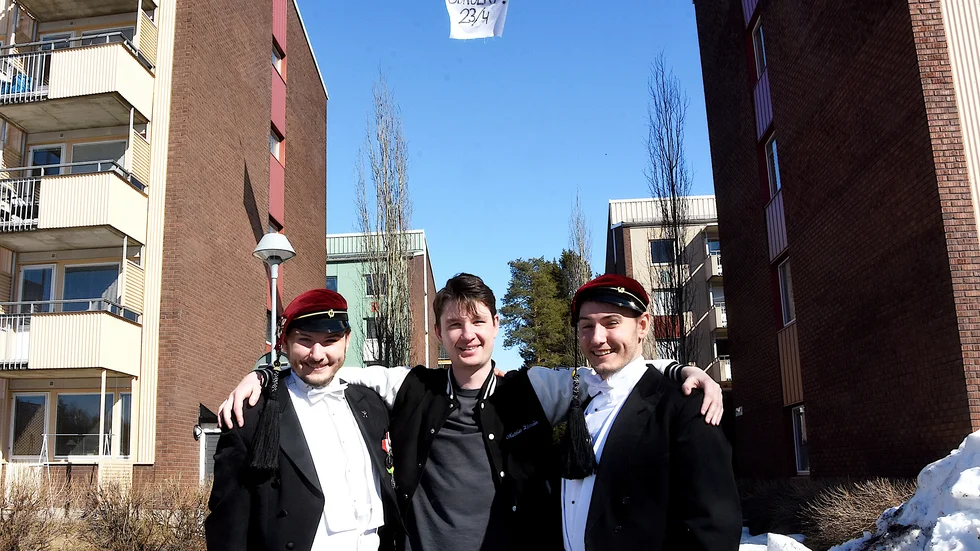 Kyle Drysdale, Anton Louthander, Morgan Drysdale ser fram emot att fira körens försenade 25-årsjubileum på Kulturens hus på lördag. 