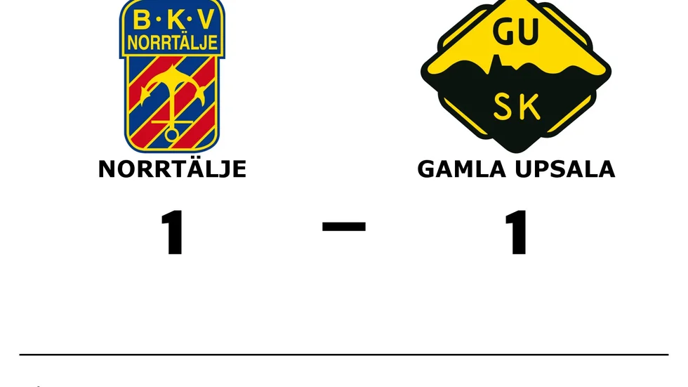 BKV Norrtälje spelade lika mot Gamla Upsala SK