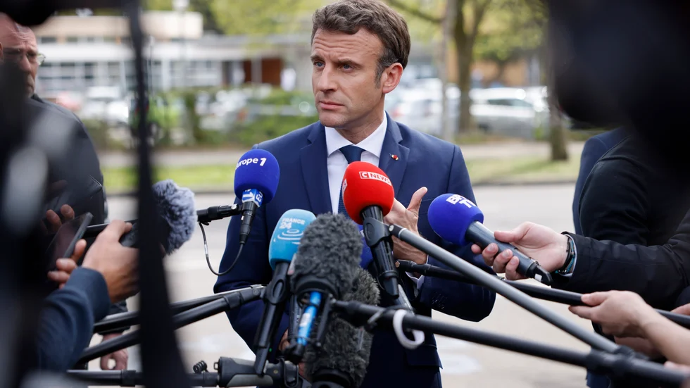 Frankrikes president Emmanuel Macron. Arkivbild.