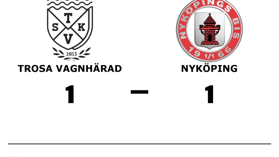 Trosa-Vagnhärad SK spelade lika mot Nyköpings BIS