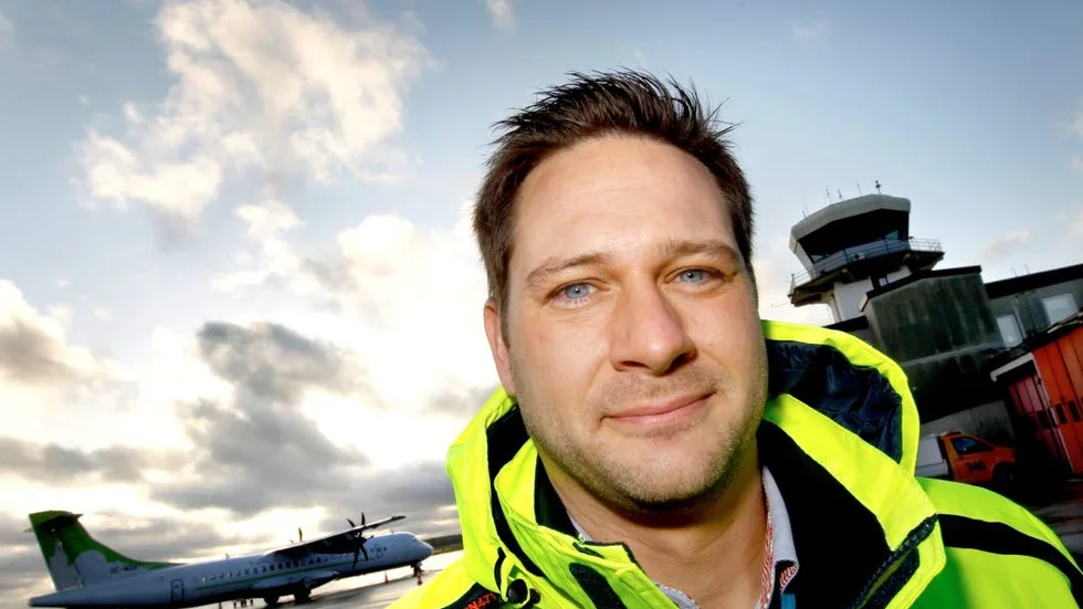 Gunnar Jonasson, flygplatschef i Visby.