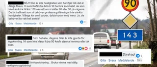 Läsarilska mot förslag om sänkt hastighet