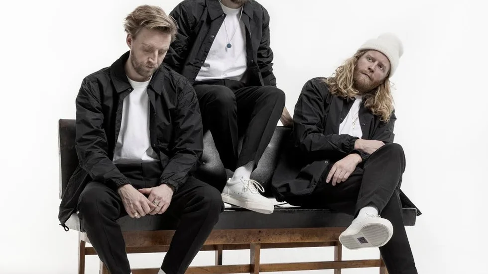 Anders Rensfeldt, Joakim Nilsson och Johan Rensfeldt i Movits.