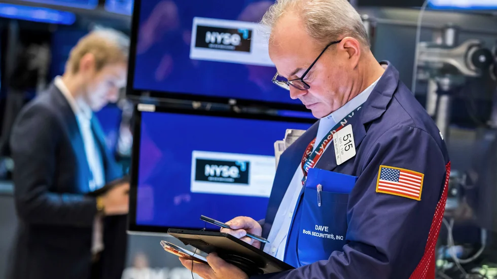 Veckans sista handelsdag slutade blandat på Wall Street. Arkivbild.